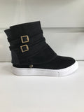 galibelle comfortable black with white rubber sole sneaker/shoe kelowna store