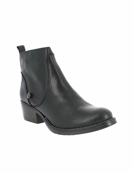 bt00 zipper black high ankle boot 38703-2