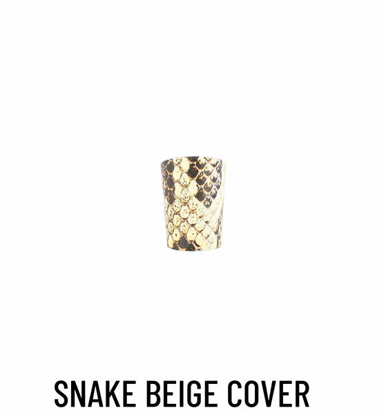 Heel cover Snake Beige