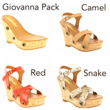 Giovanna galipack camel/red/snake