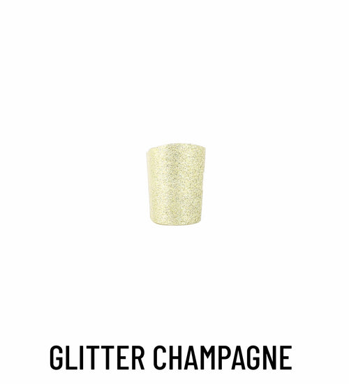 Heel cover glitter champagne