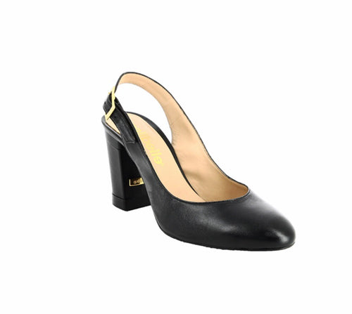 City Collection Florence black leather shoe